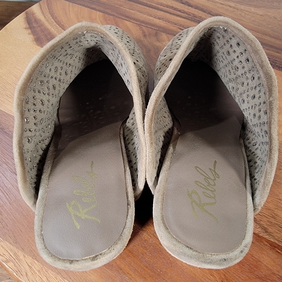 Rebels Western Heeled Booties Mules Slip on Size 8 - Picture 15 of 17